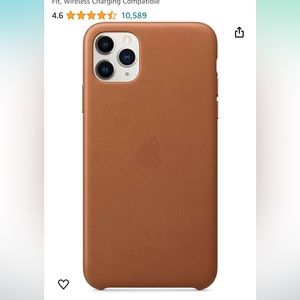 Apple iPhone 11 Pro Max Saddle Brown Leather Case - Slim Fit